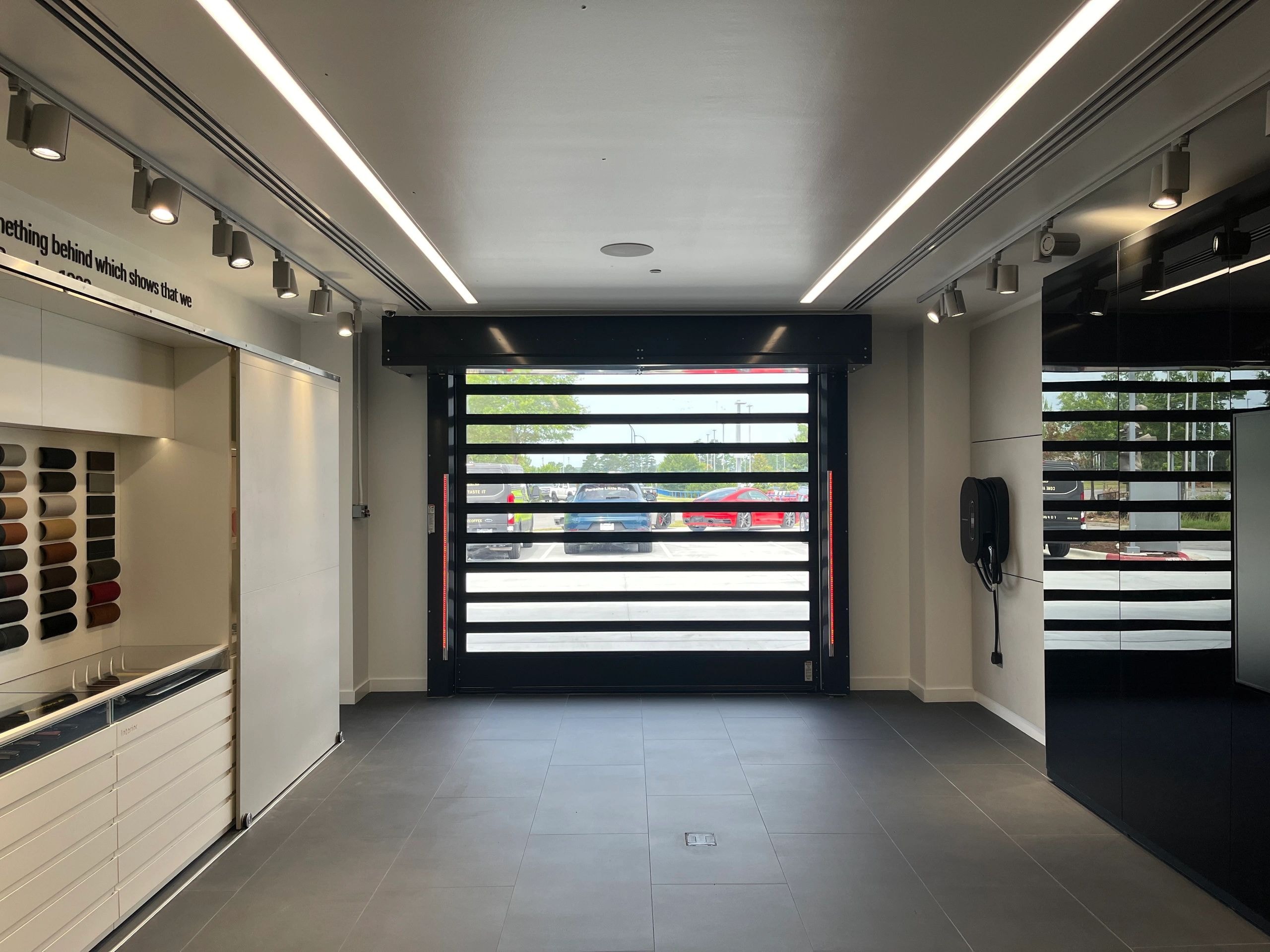 Product showroom with door displays